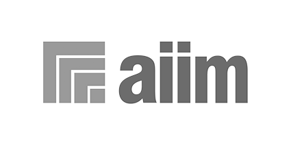 AIIM Logo in greyscale