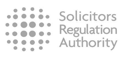 Solicitor Regulation Logo in greyscale