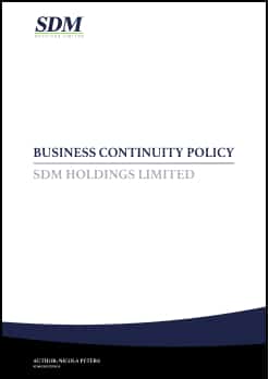 Business Continuity Policy
