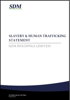 Slavery & Human Trafficking Statement